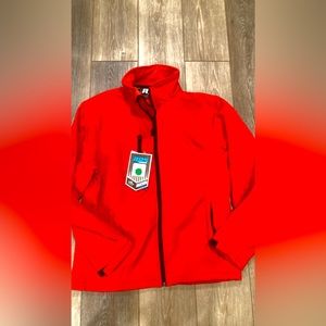 Brand NEW w/tags mens sz medium Red fleece lined jacket